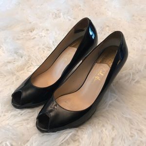 COLE HAAN NIKE AIR PEEP‎ TOE HEELS